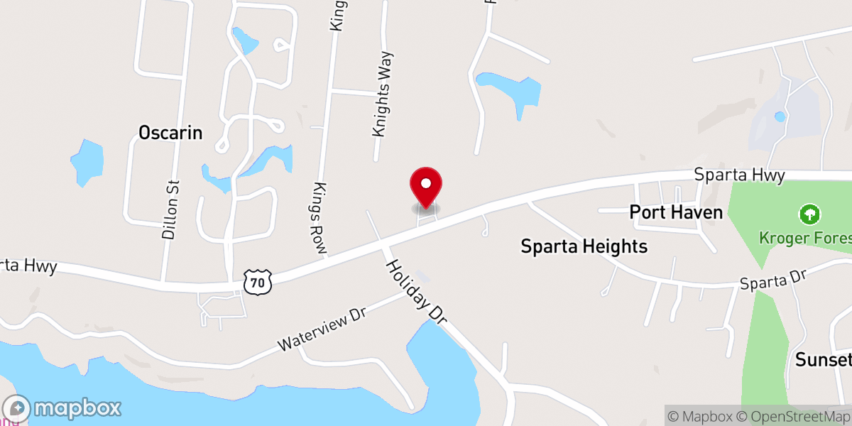 Map showing location of St. Raphael's Episcopal Church
