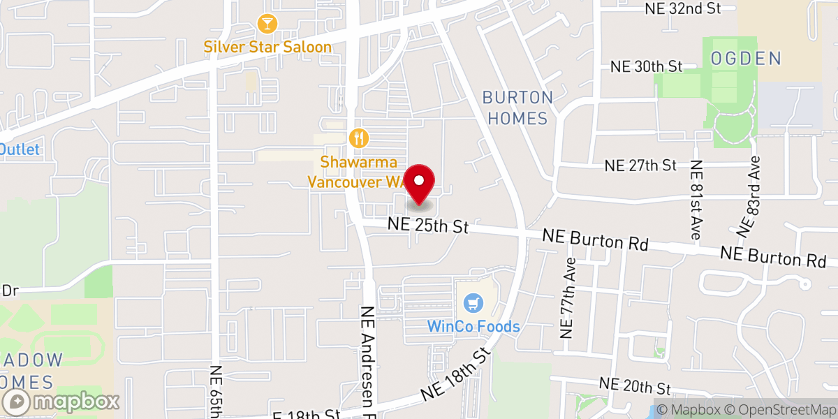 Map showing location of Bethesda Church