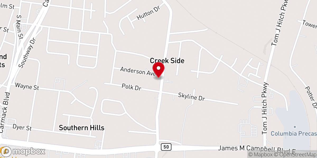 Map showing location of New Zion Original Church of God