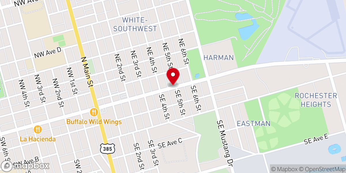 Map showing location of Jubilee for Jesus Ministry