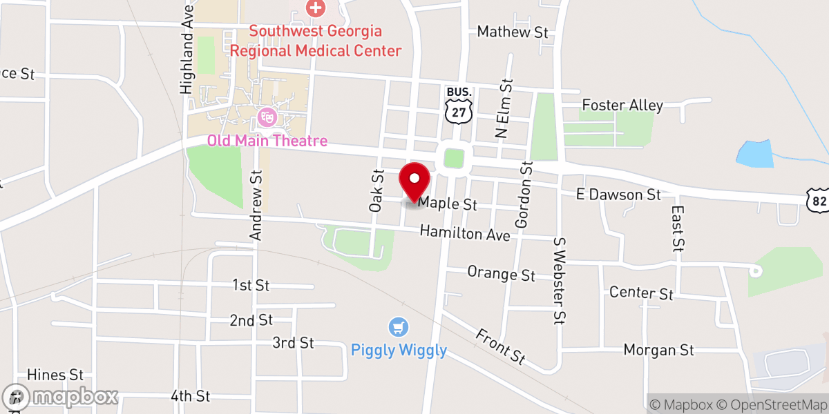 Map showing location of New Birth Ministries