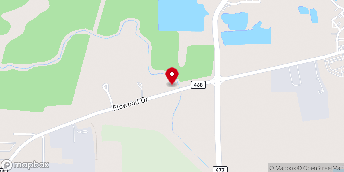 Map showing location of First Pentecostal Church North