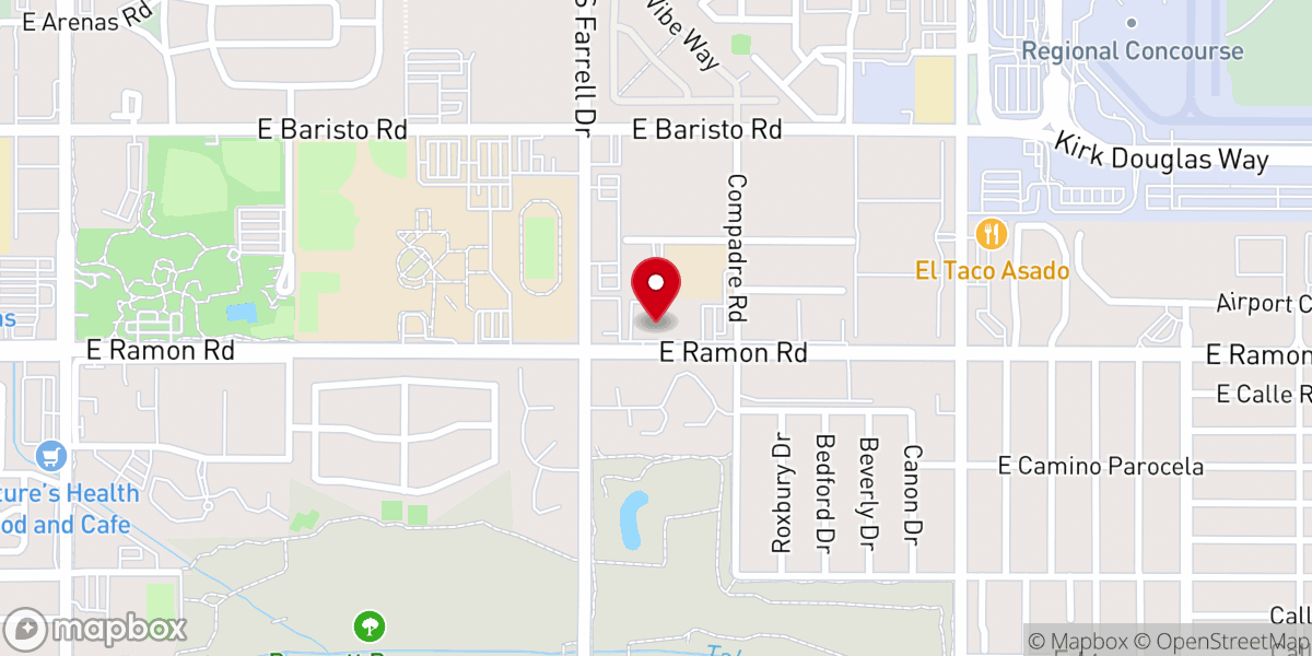 Map showing location of St. Theresa Catholic Church