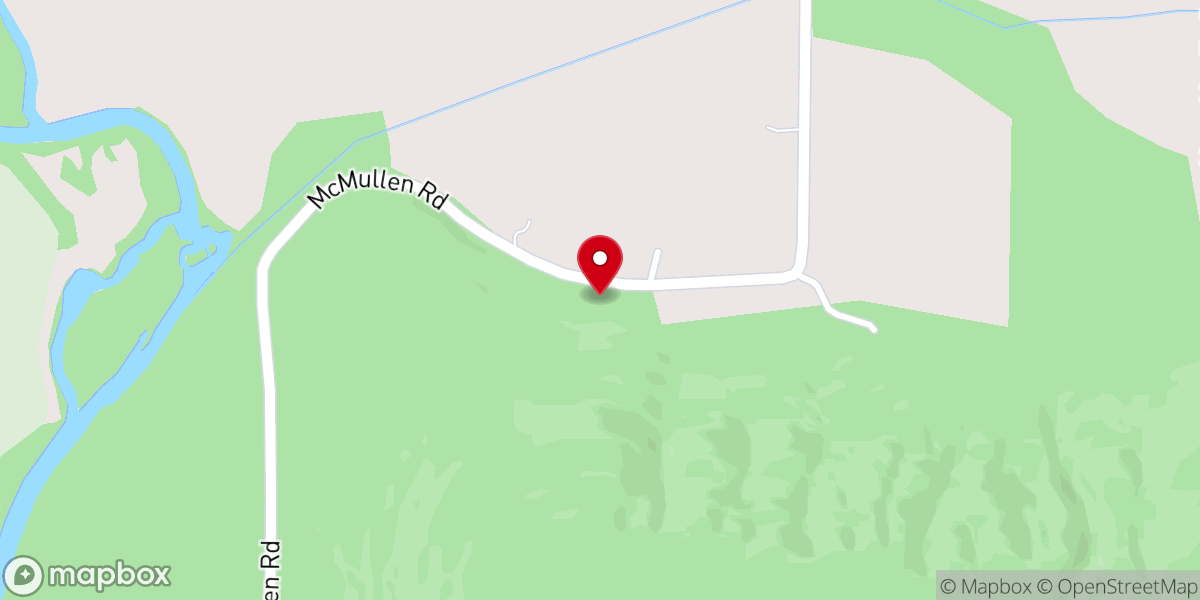 Map showing location of Boles Point Church