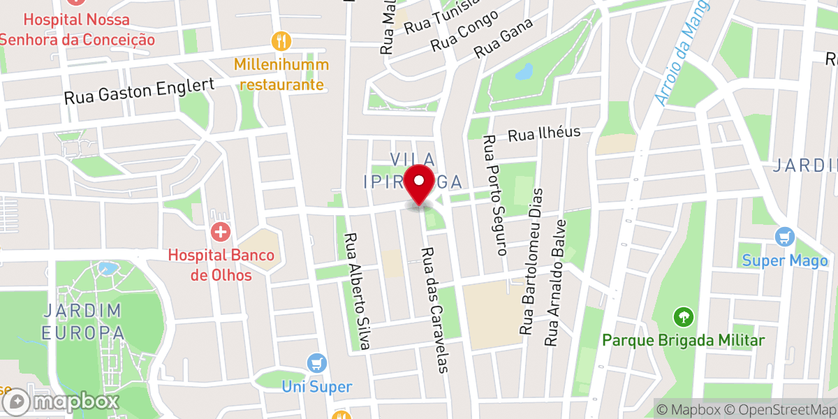 Map showing location of Igreja Assembléia de Deus Distrito Educandário