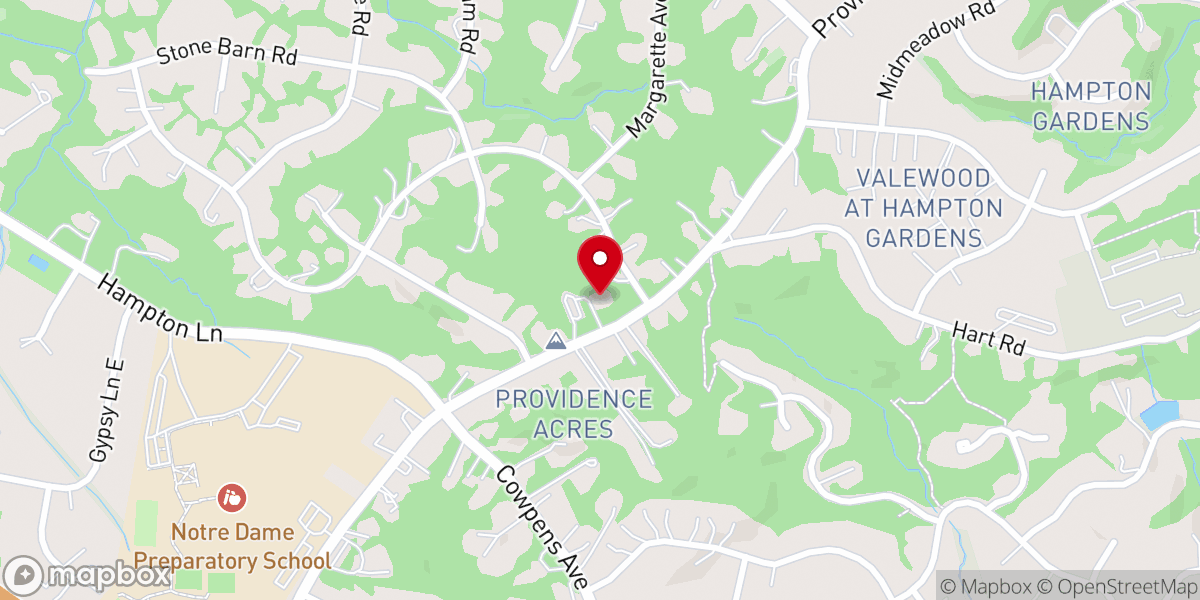 Map showing location of Divinity Lutheran Church