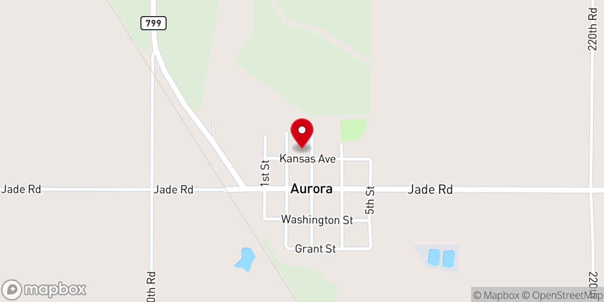 Map showing location of St. Peter Catholic Church