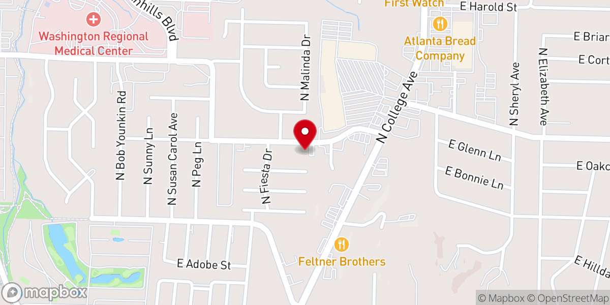 Map showing location of NorthPoint Fayetteville - UPCI