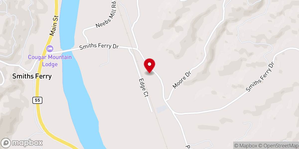 Map showing location of Chapel in the Pines