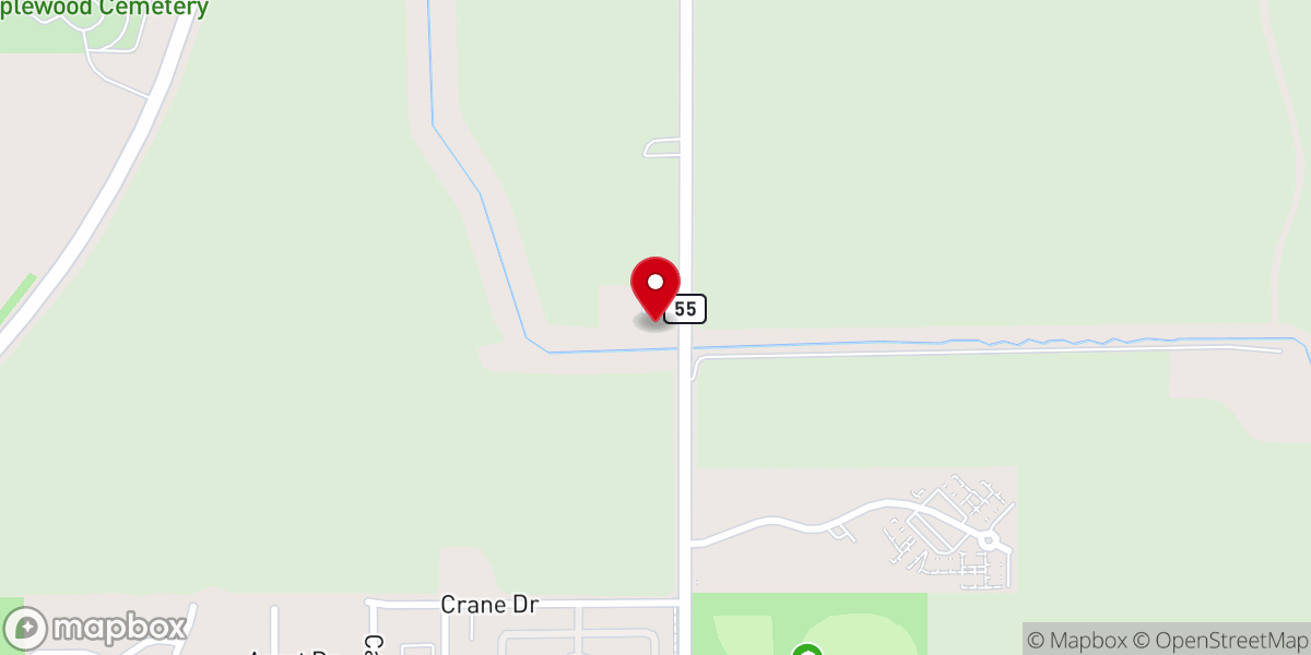 Map showing location of Maranatha Baptist Church