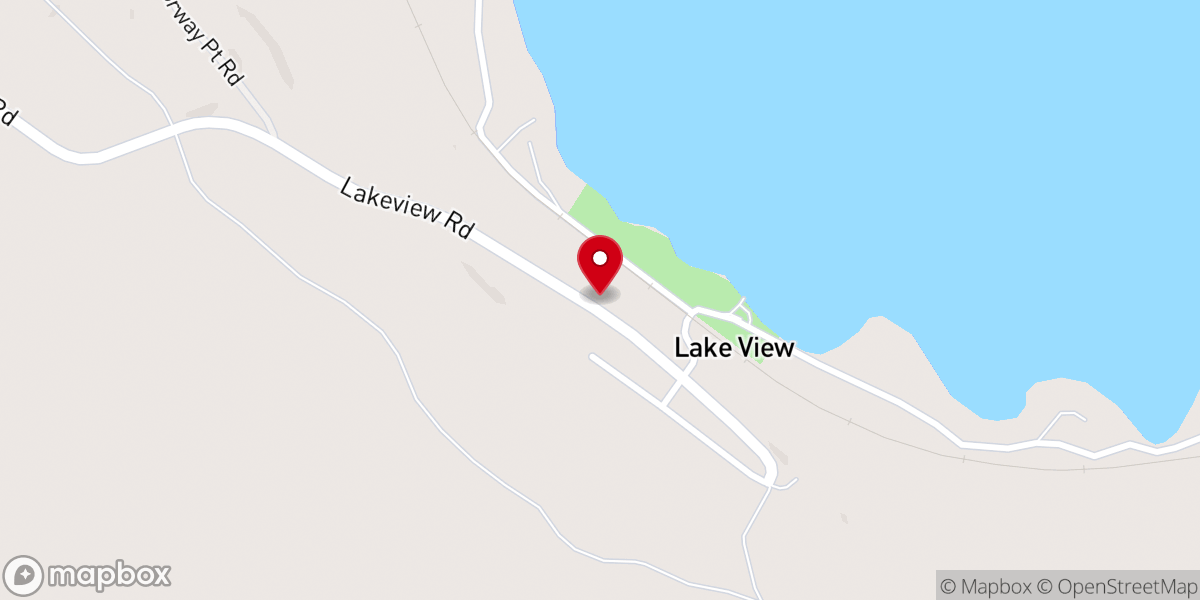 Map showing location of Lakeview Community Building