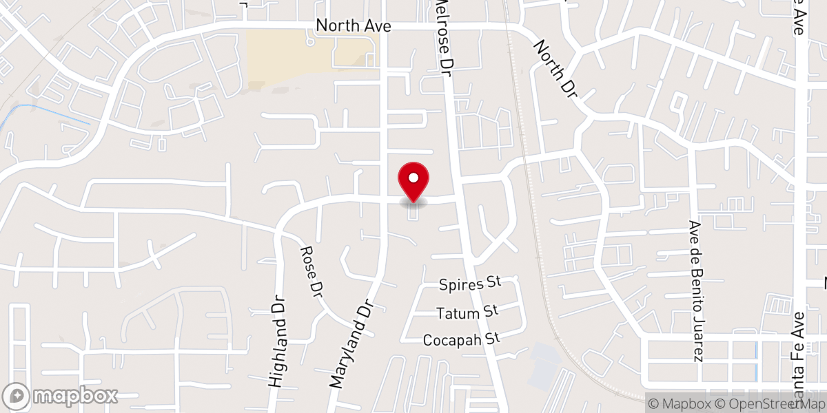 Map showing location of United Pentecostal Church