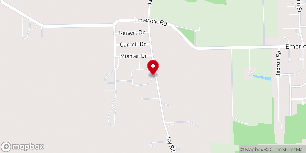 Map showing location of The Church of God Campground