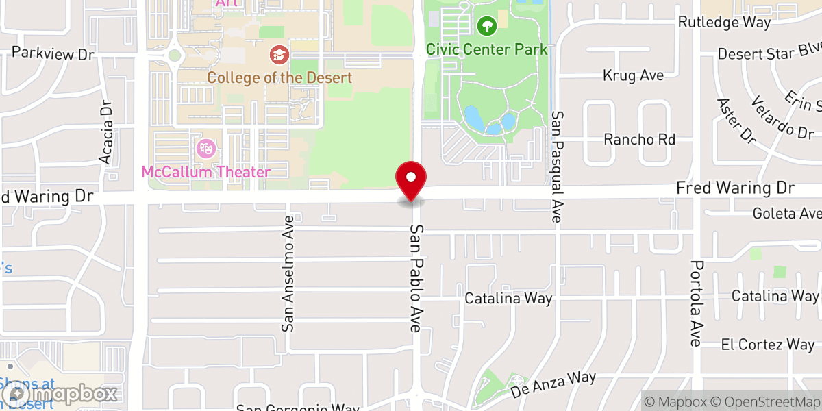 Map showing location of Christ of the Desert Chapel