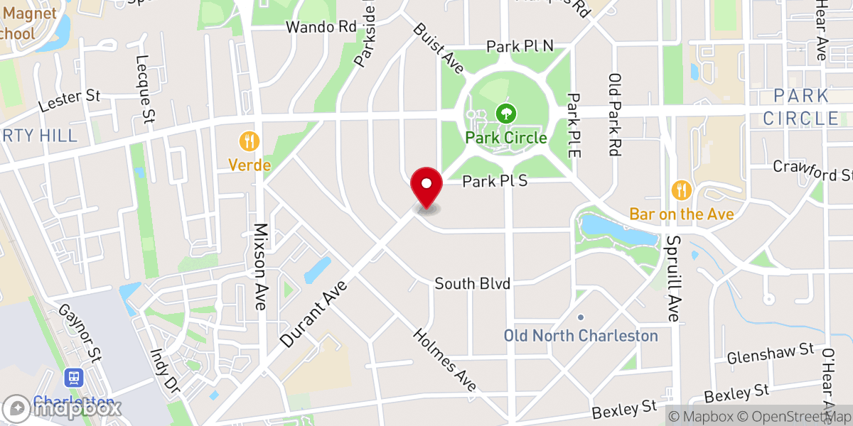 Map showing location of El-Shaddai Missionary Baptist Church