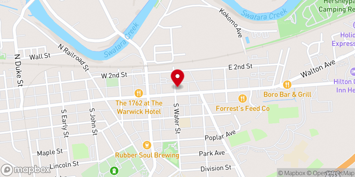 Map showing location of United Church of Christ of Hummelstown