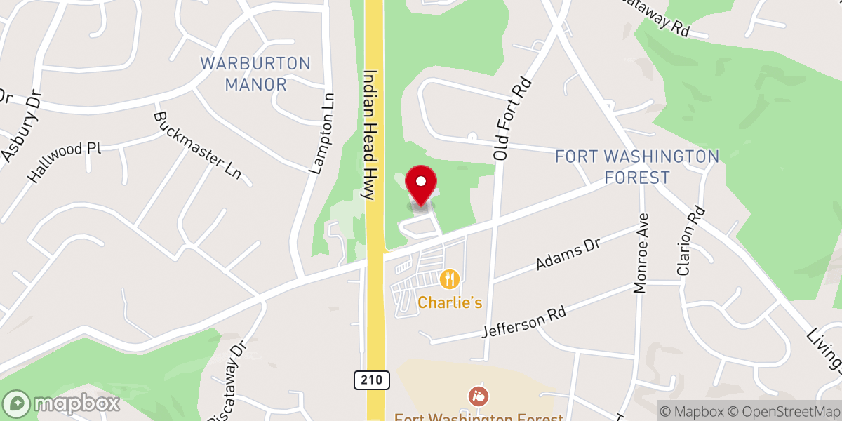Map showing location of Christ Missionary Baptist Church