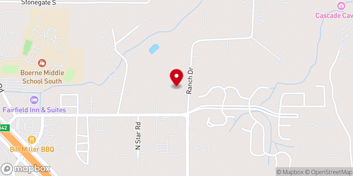 Map showing location of Hill Country Daily Bread Ministries