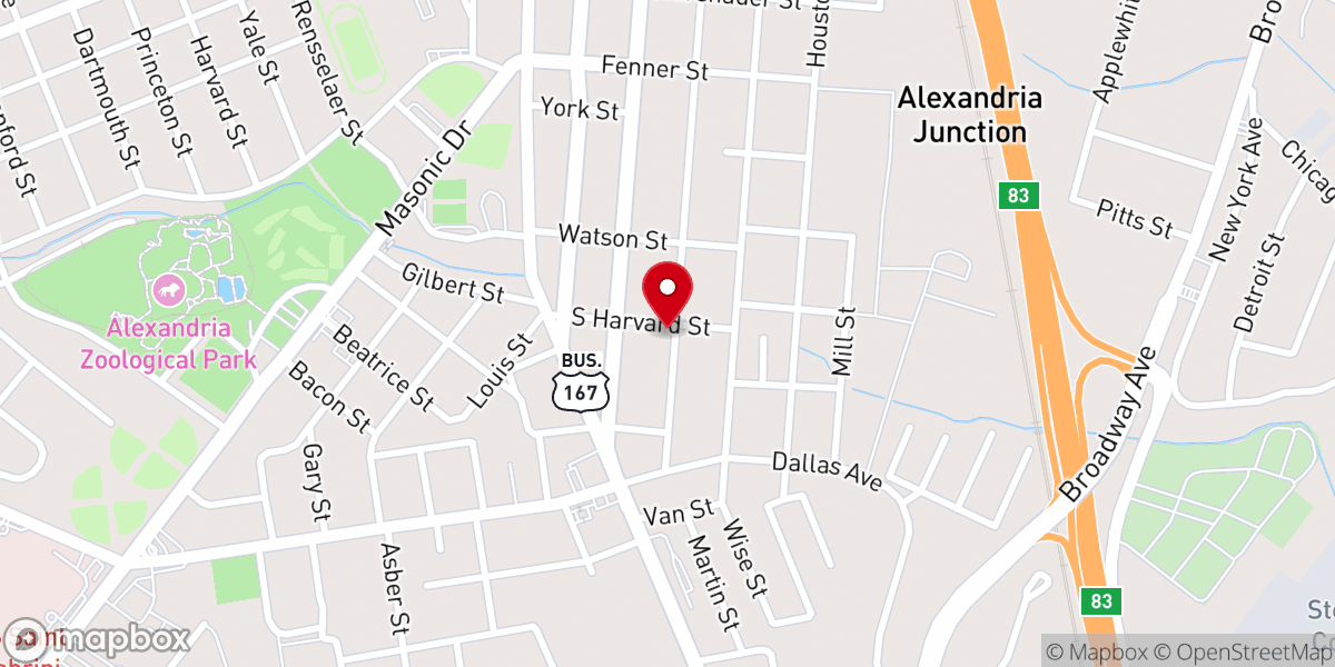 Map showing location of Mount Pisgah Baptist Church