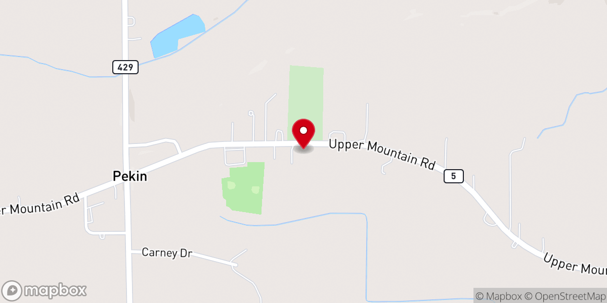 Map showing location of Buffalo Wedding Chapel