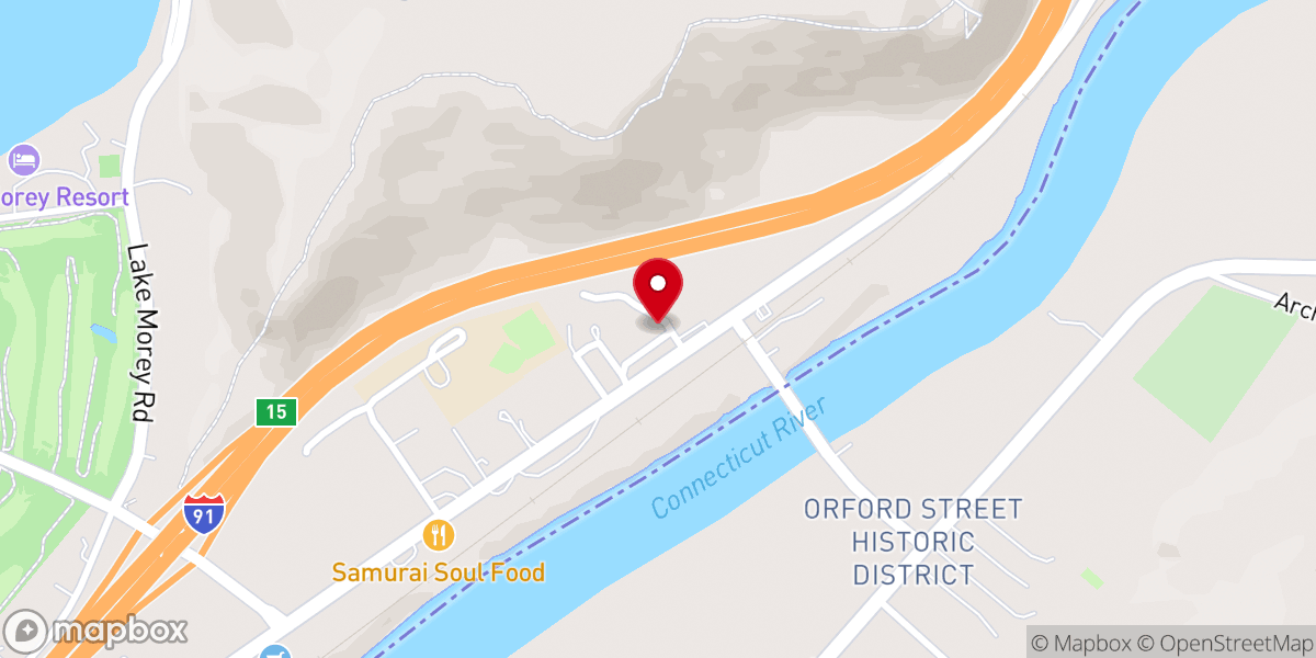 Map showing location of Fairlee Clerk's Office