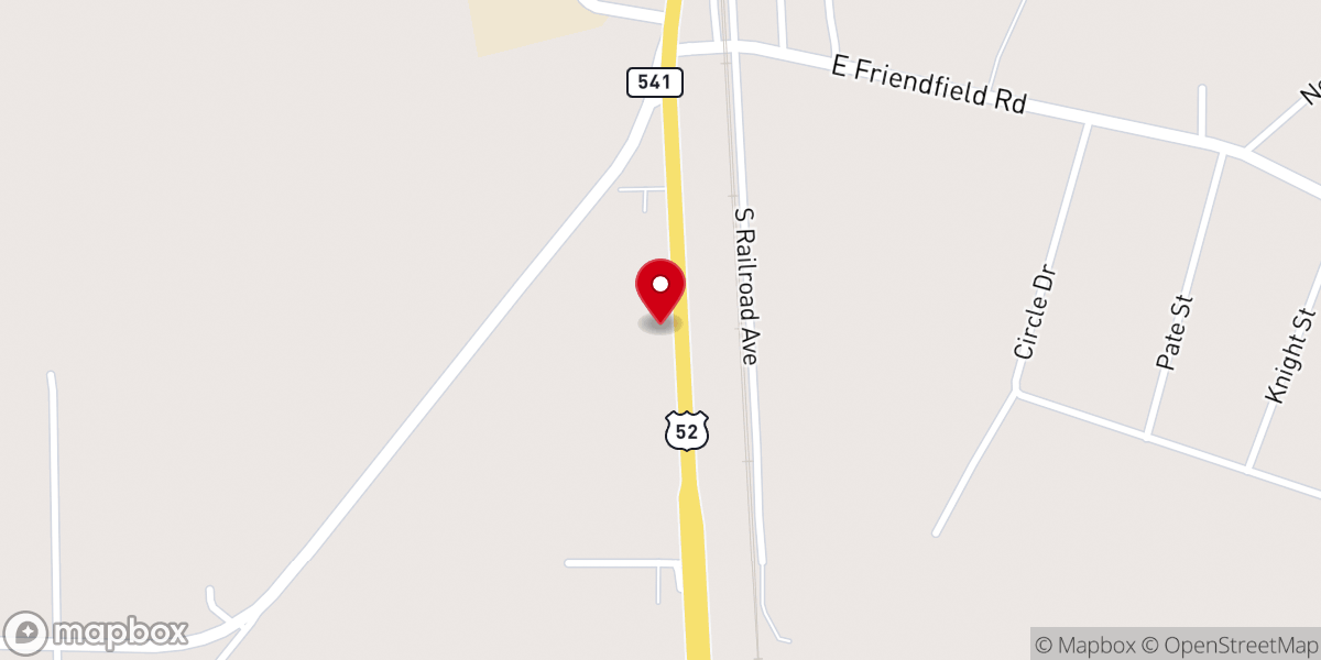 Map showing location of Savanah Grove Baptist Church
