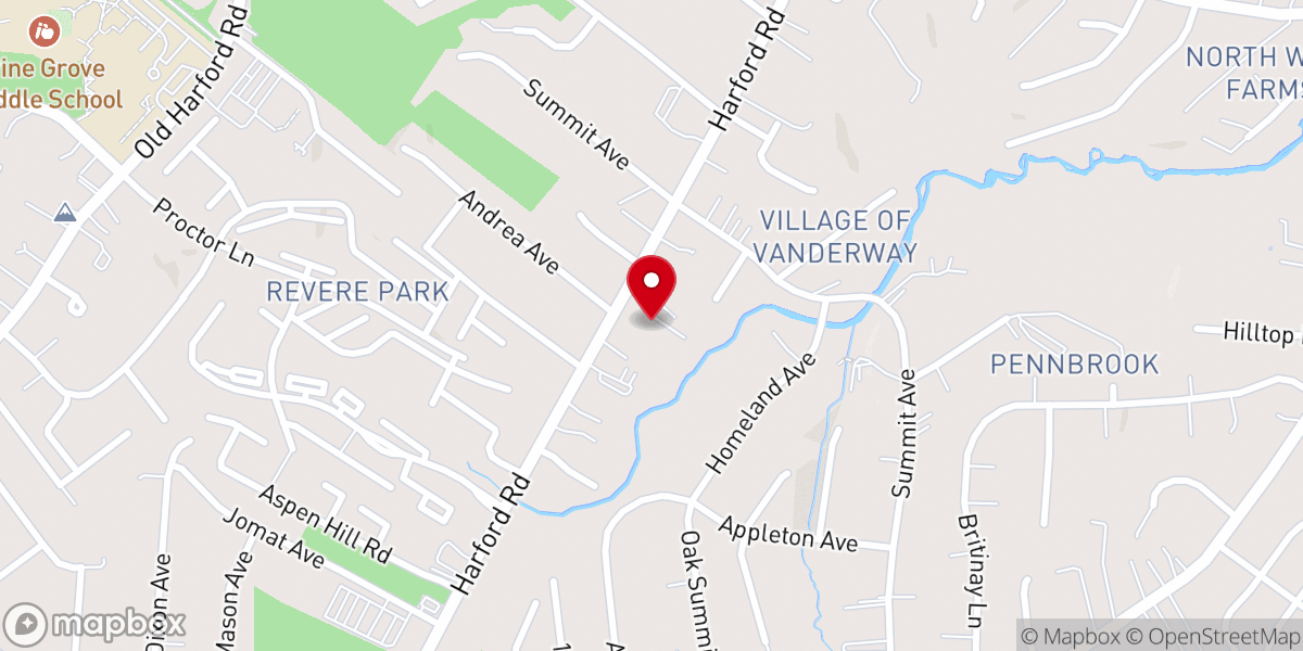 Map showing location of Christus Victor Lutheran Church