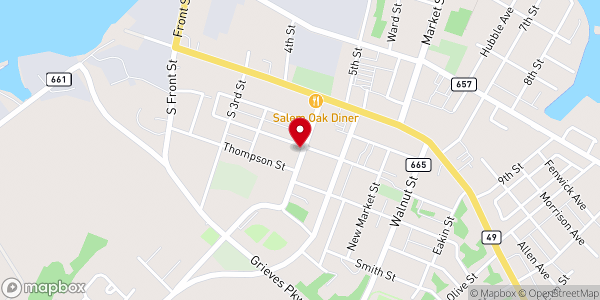 Map showing location of St Mary's Roman Catholic Church