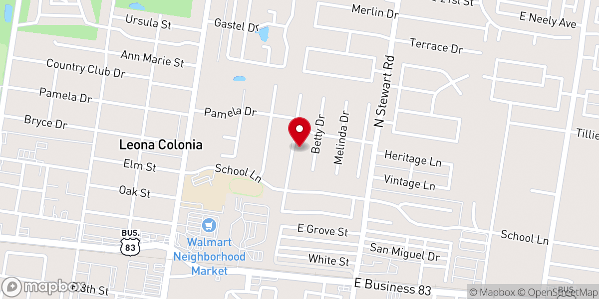 Map showing location of A New Beginning Baptist Church