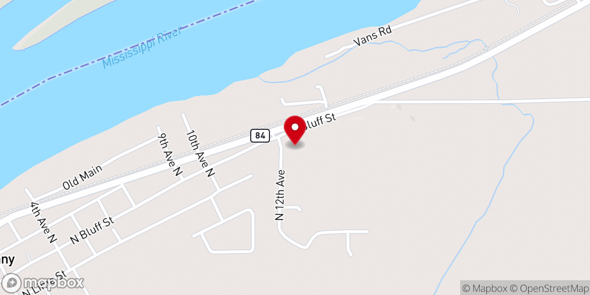 Map showing location of Saint Patrick Catholic Church