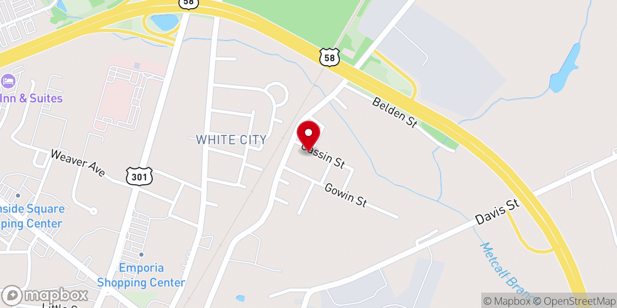 Map showing location of Greens Chapel Number Two Reformed Zion Union Apostolic Church