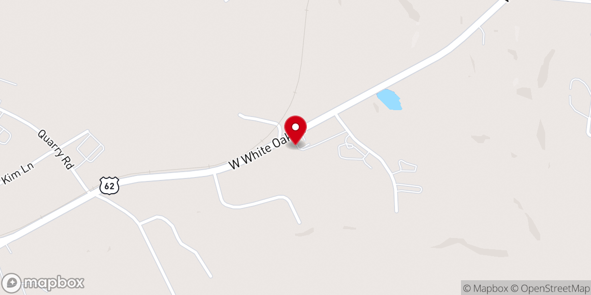 Map showing location of First General Baptist Church