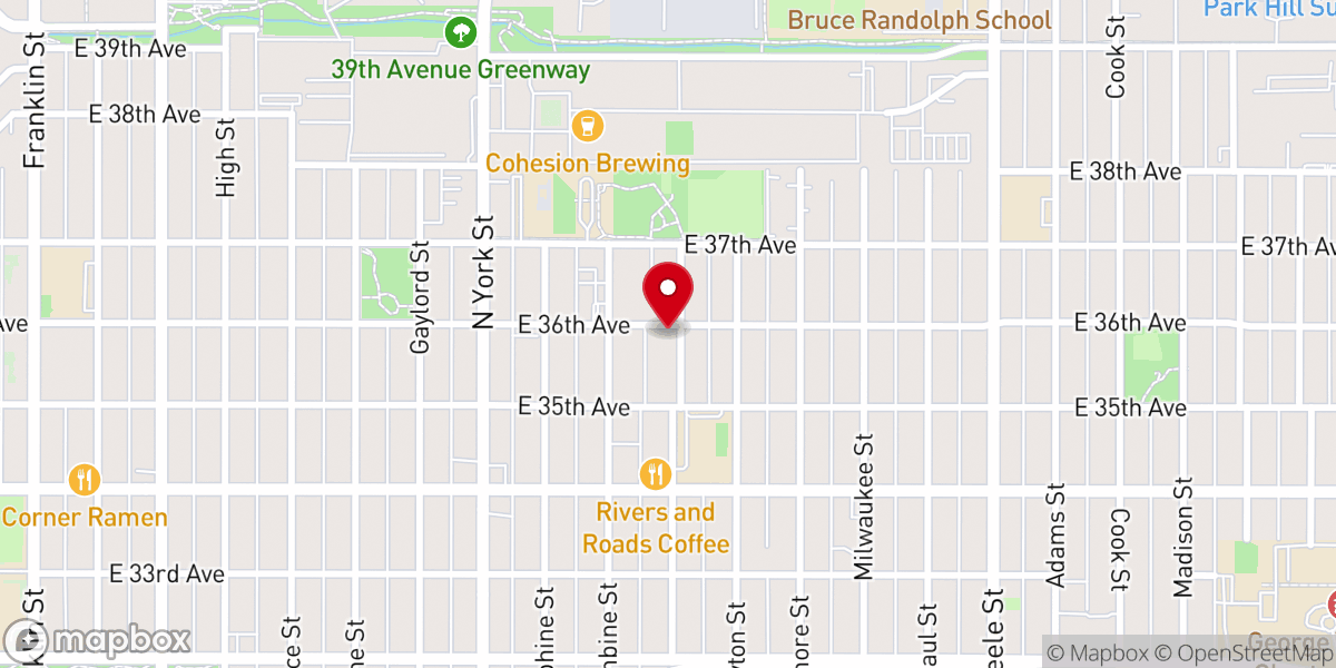Map showing location of Holy Spirit Baptist Church