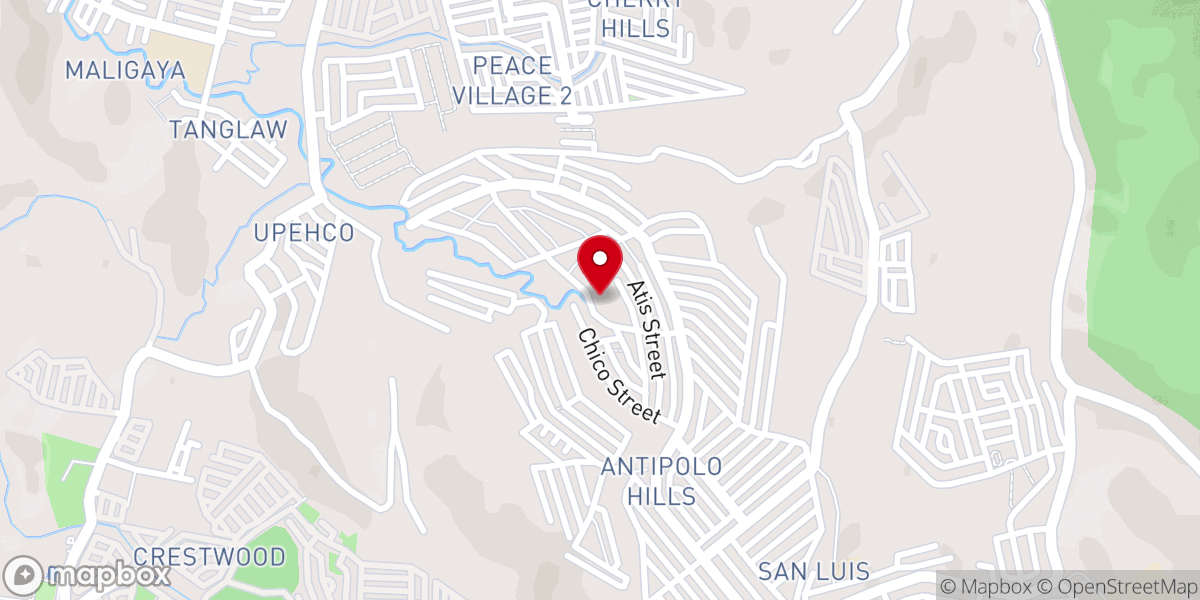 Map showing location of San Isidro Labrador Parish Church - Antipolo Hills Subdivision, San Luis, Antipolo City, Rizal (Diocese of Antipolo)