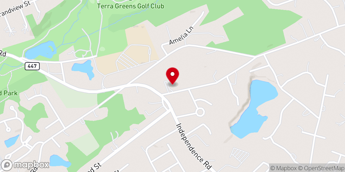 Map showing location of Calvary Bible Church