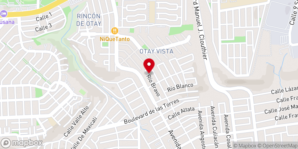 Map showing location of Iglesia pentecostal Tabernaculo de Dios