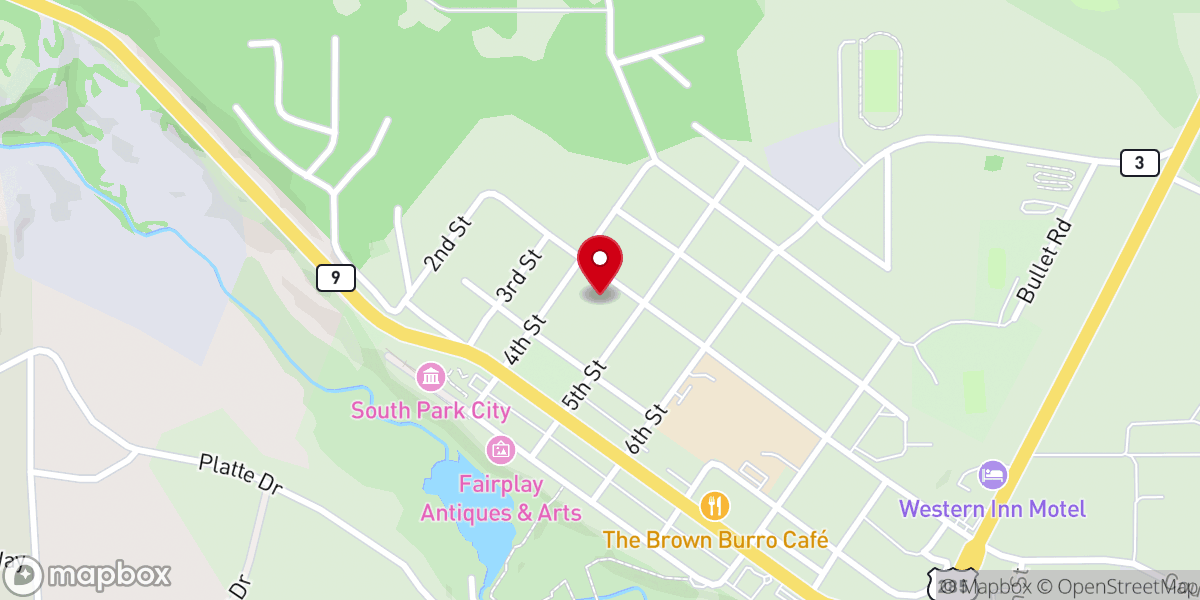 Map showing location of St. Joseph Catholic Church