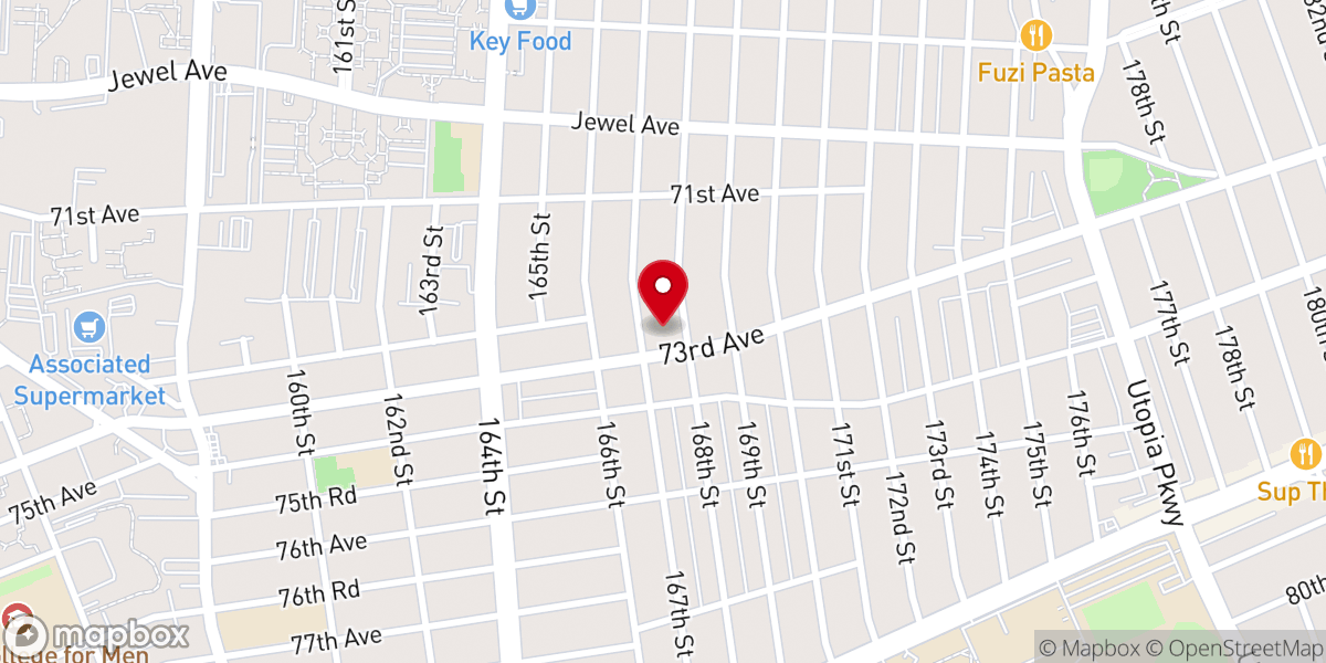 Map showing location of Israel Center of Conservative Judaism