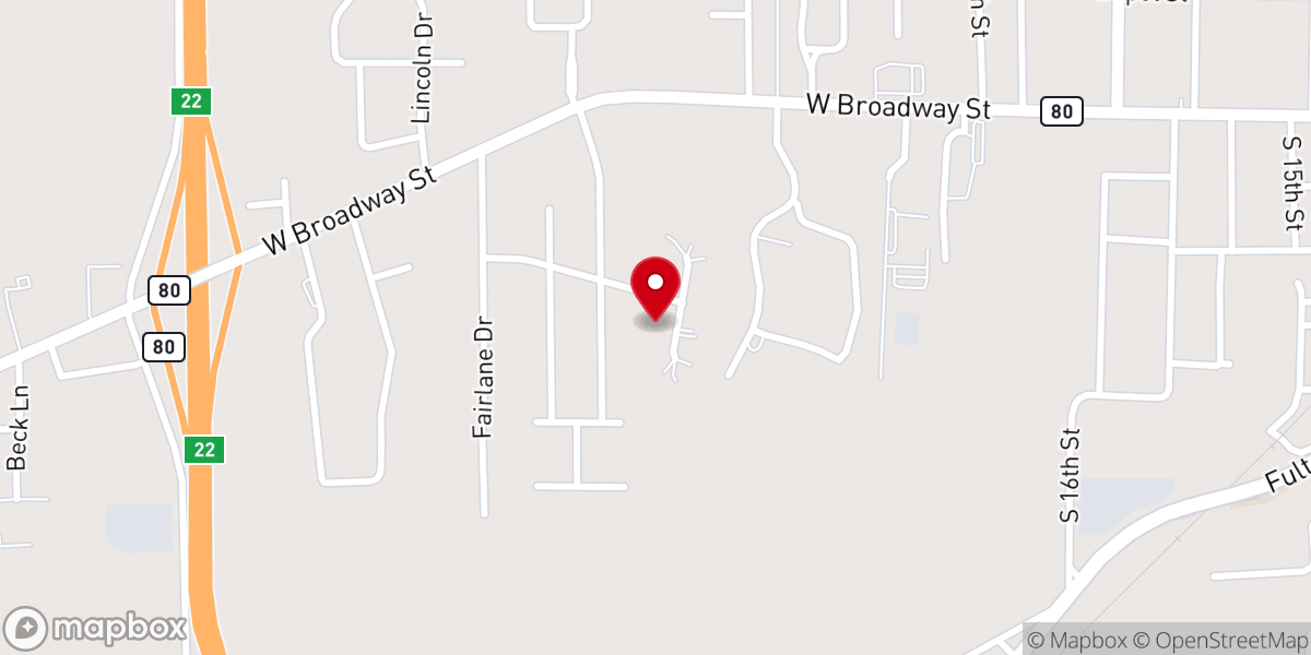 Map showing location of Faith Miracle Temple of Glory Church