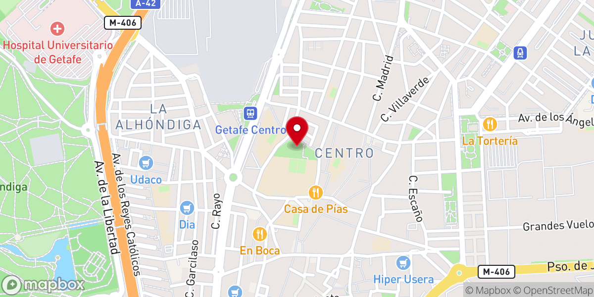 Map showing location of Parque Lorenzo Azofra