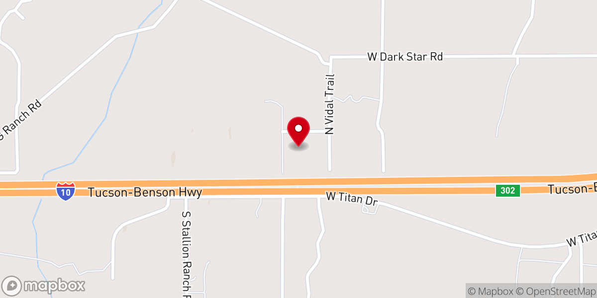 Map showing location of Calvary Baptist Church
