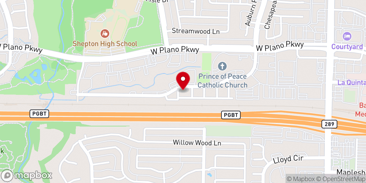 Map showing location of House of God's Glory Church