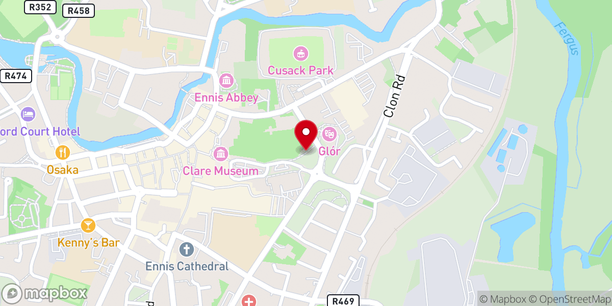 Map showing location of Monastery Park