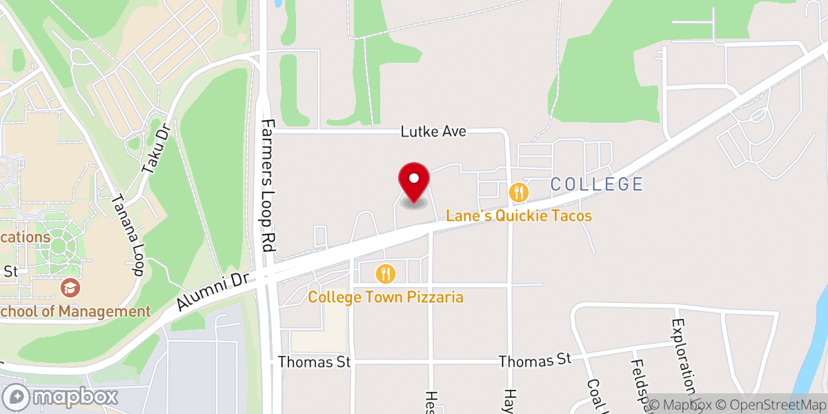 Map showing location of University Community Presbyterian Church