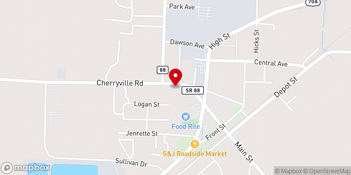 Map showing location of Christian Ministry Center