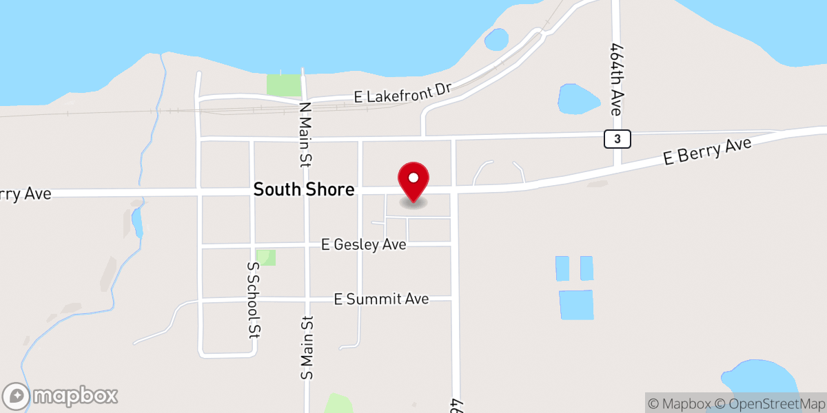 Map showing location of Our Savior's Luthern Church