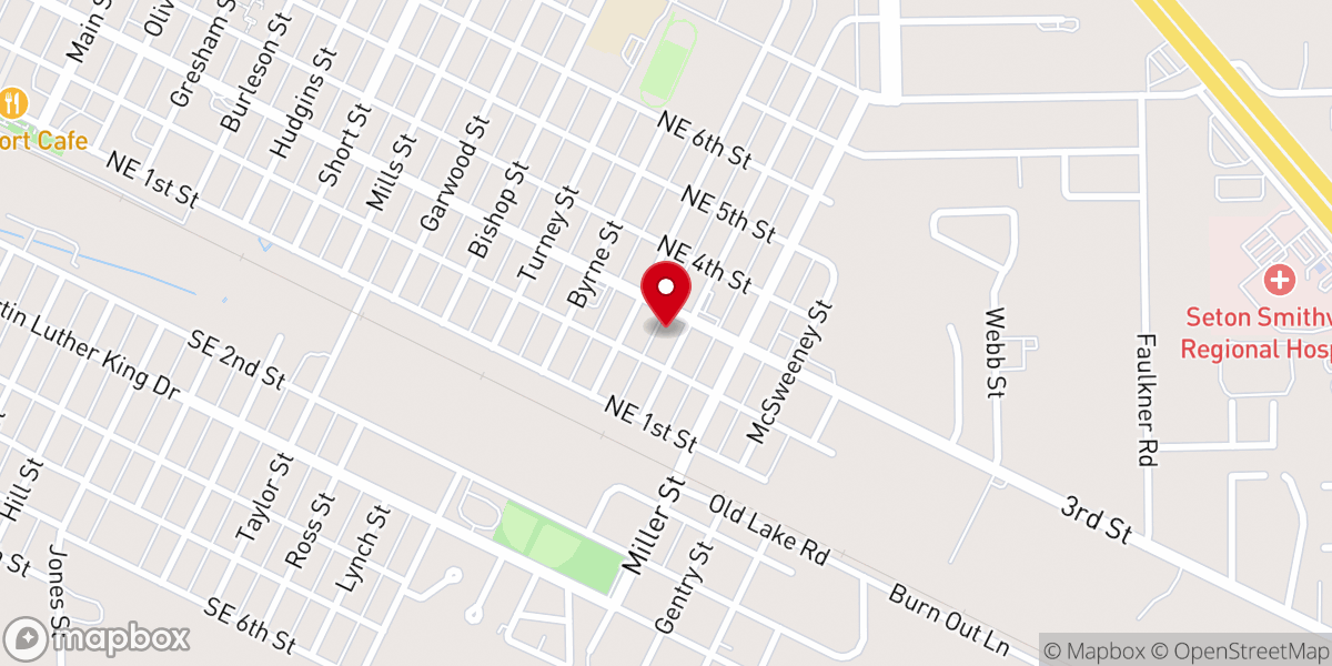 Map showing location of Smithville Church of Jesus Christ