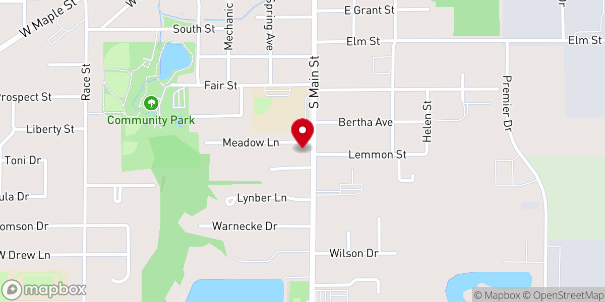 Map showing location of First Missionary Church