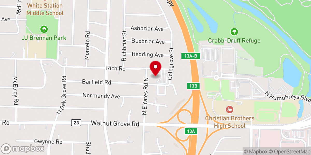 Map showing location of One City Church