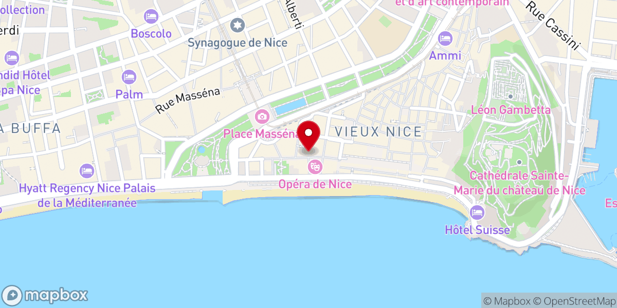 Map showing location of Église Saint-François-de-Paule de Nice